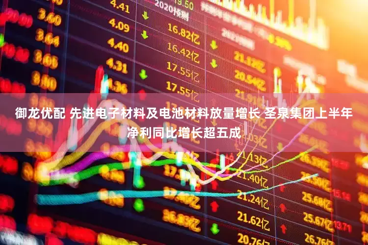 御龙优配 先进电子材料及电池材料放量增长 圣泉集团上半年净利同比增长超五成